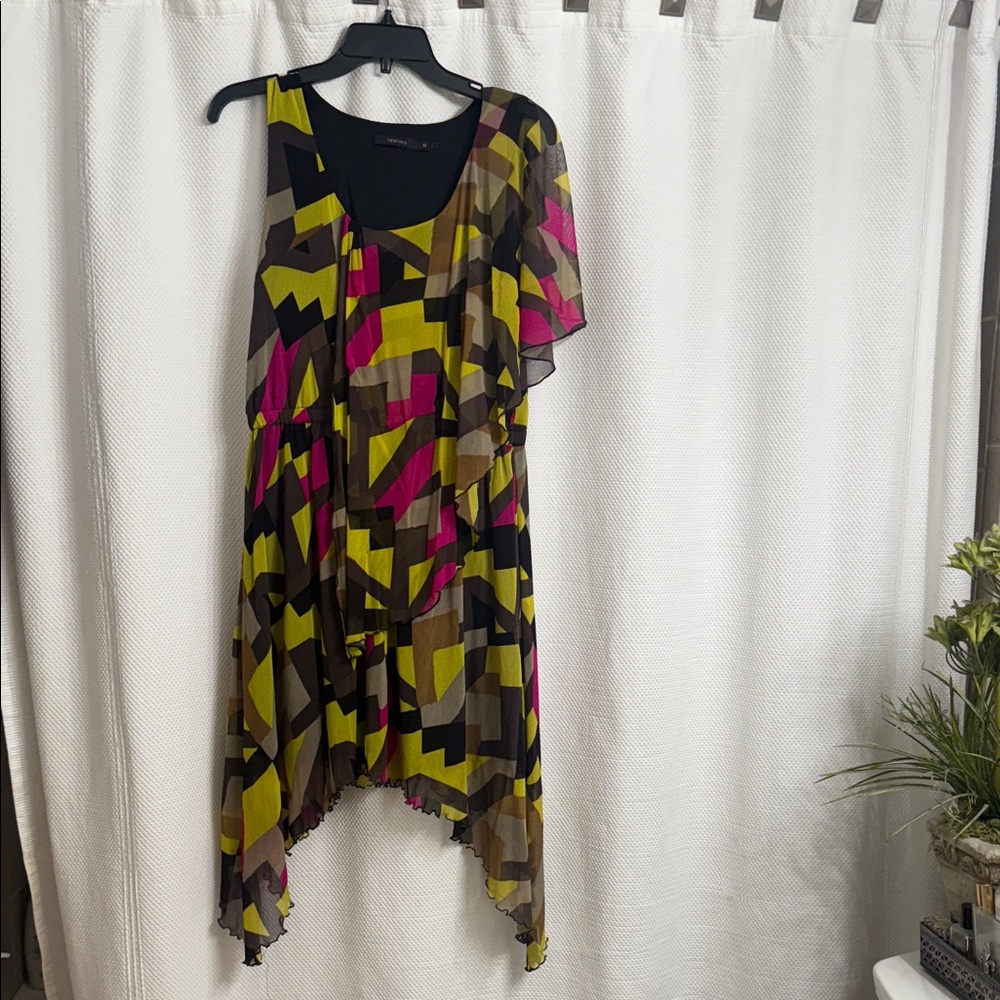 Vertigo Geometric Patterned Dress/Tunic - Medium